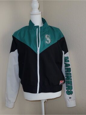 Seattle Mariners Teal Black White Zip Jacket